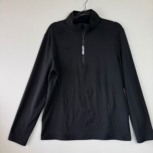 G/FORE Quarter Zip Pullover Mens Size M Onyx Black Performance GMM000001